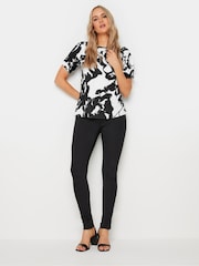 Top monocromático con estampado floral de Long Tall Sally - Imagen 3 de 5
