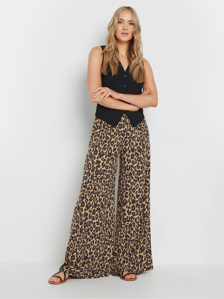 Long Tall Sally Natural Leopard Print Trousers - Image 2 of 7