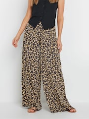 Long Tall Sally Natural Leopard Print Trousers - Image 4 of 7
