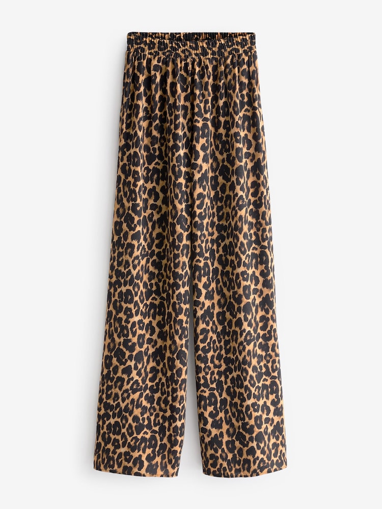 Long Tall Sally Natural Leopard Print Trousers - Image 7 of 7