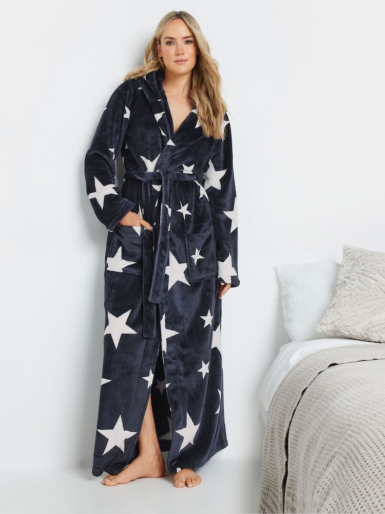 Azul - Long Tall Sally Hooded Maxi Robe - Imagen 1 de 5 Azul - Long Tall Sally Hooded Maxi Robe - Imagen 1 de 5