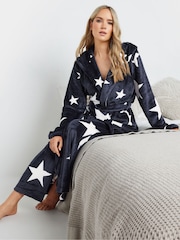 Azul - Long Tall Sally Hooded Maxi Robe - Imagen 2 de 5