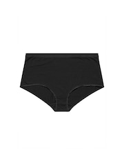 Yours Curve Black Full Briefs 5 Pack With Stretch - Image 9 of 9