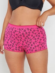 Yours Curve Pink Shorts 5 Pack With Stretch - Image 2 of 9