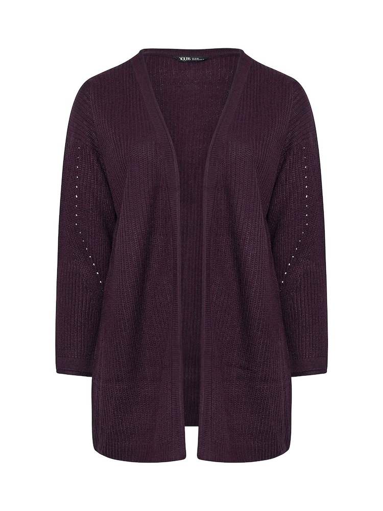 Yours Curve Purple Cardigan - Image 5 of 5