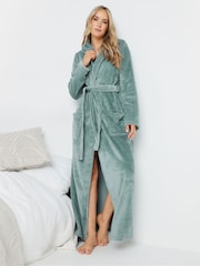 Verde - Long Tall Sally Hooded Maxi Robe - Imagen 1 de 5