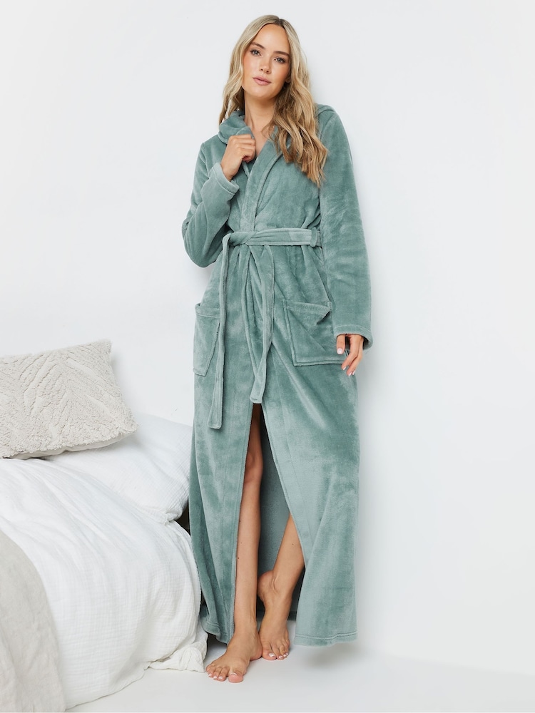 Verde - Long Tall Sally Hooded Maxi Robe - Imagen 1 de 5 Verde - Long Tall Sally Hooded Maxi Robe - Imagen 1 de 5