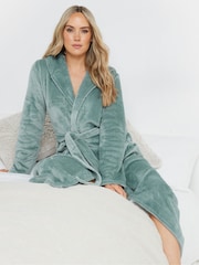 Verde - Long Tall Sally Hooded Maxi Robe - Imagen 3 de 5