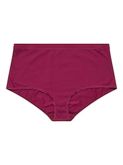 Yours Curve Purple Full Briefs 5 Pack With Stretch - Image 6 of 9