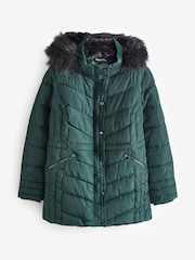 Yours Curve Green Padded Short coat - Image 5 of 5