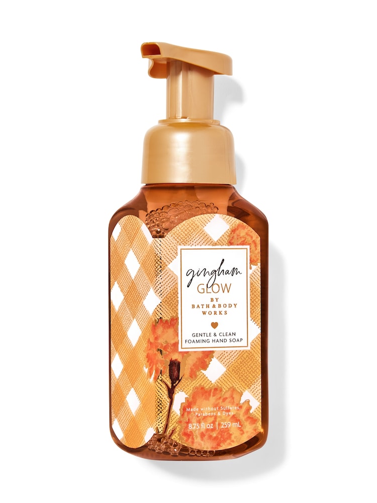 Bath & Body Works Gingham Glow Gentle & Clean Foaming Hand Soap 8.75 fl oz / 259 mL - Image 1 of 1 Bath & Body Works Gingham Glow Gentle & Clean Foaming Hand Soap 8.75 fl oz / 259 mL - Image 1 of 1