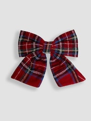 JoJo Maman Bébé Red Large Tartan Bow - Image 1 of 3