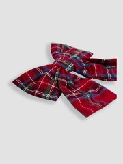 JoJo Maman Bébé Red Large Tartan Bow - Image 3 of 3