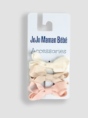JoJo Maman Bébé Natural Bow Clips 3 Pack - Image 2 of 3