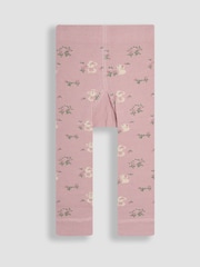 JoJo Maman Bébé Pink Mouse Knitted Leggings - Image 1 of 3