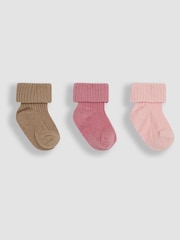JoJo Maman Bébé Socken mit Umschlag im 3er-Pack - Bild 1 von 4