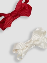 JoJo Maman Bébé Multi Velvet Bows 4 Pack - Image 3 of 3