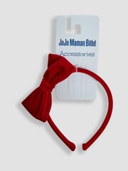 JoJo Maman Bébé Red Bow Headband - Image 1 of 3