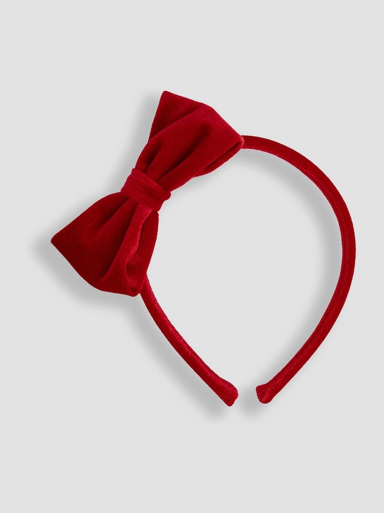 JoJo Maman Bébé Red Bow Headband - Image 2 of 3