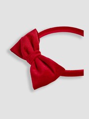 JoJo Maman Bébé Red Bow Headband - Image 3 of 3