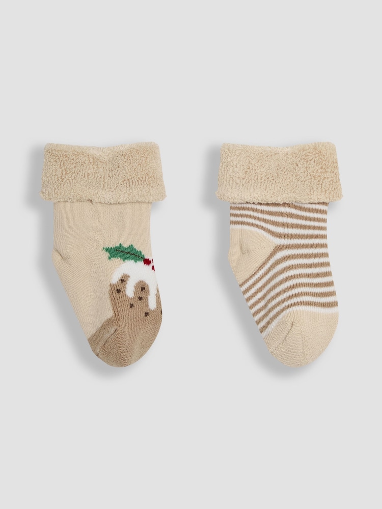 Jojo Maman Bébé Weihnachtssocken 2 Packung - Bild 2 von 3 Jojo Maman Bébé Weihnachtssocken 2 Packung - Bild 2 von 3