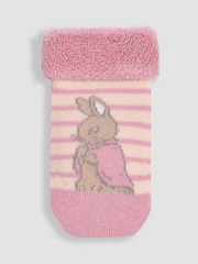 JoJo Maman Bébé Pink Peter Rabbit Baby Socks 2 Pack - Image 4 of 4