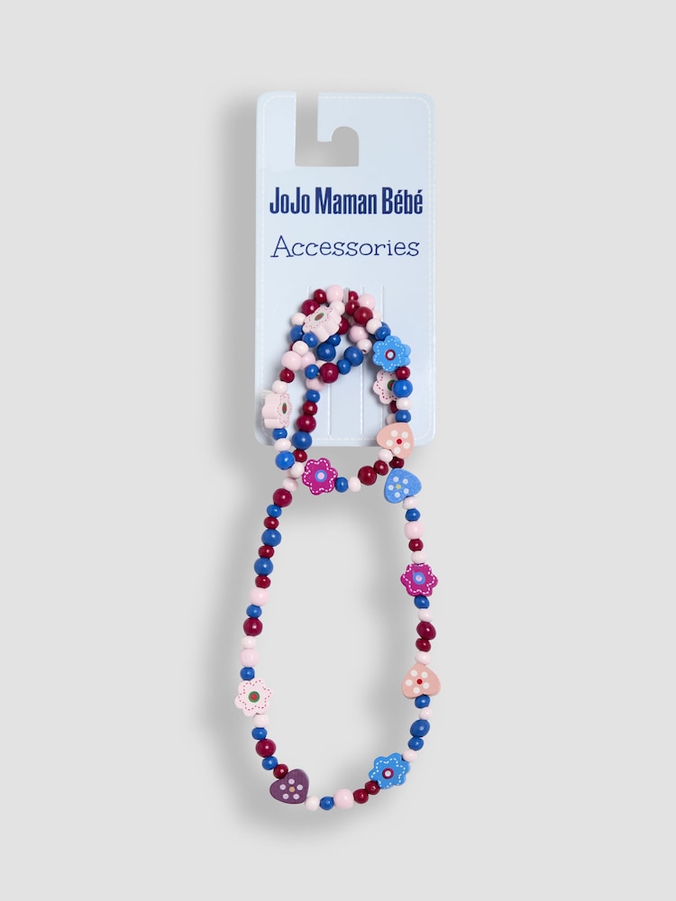 JoJo Maman Bébé Wine Toddler Necklace Set - Image 1 of 3