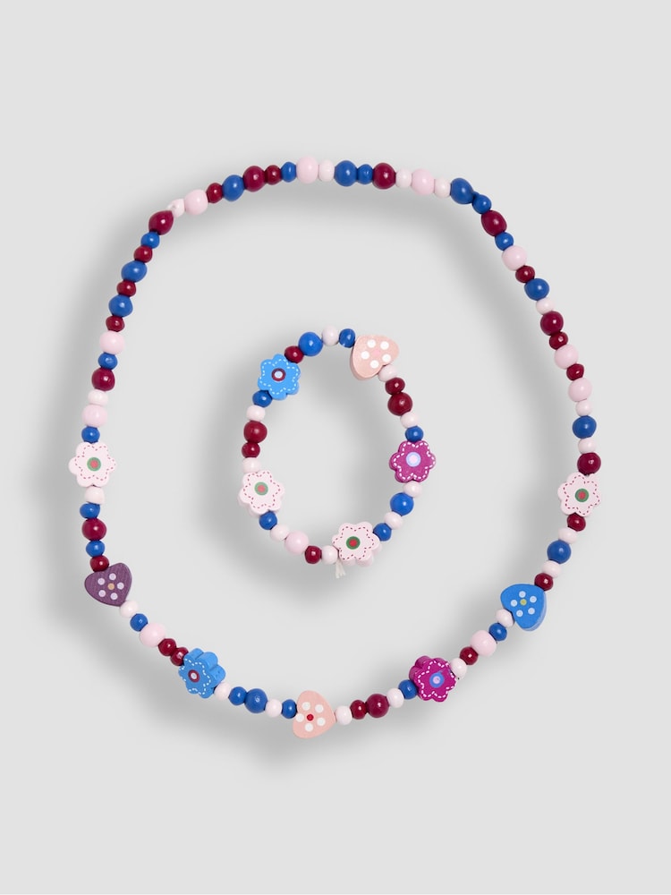JoJo Maman Bébé Wine Toddler Necklace Set - Image 2 of 3