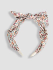 JoJo Maman Bébé Floral Floral Bow Headband - Image 1 of 3