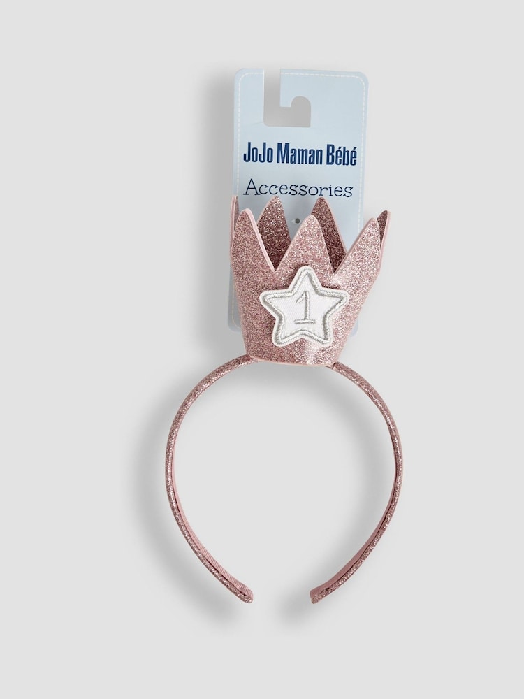 JoJo Maman Bébé Pink Birthday Crown - Image 2 of 4