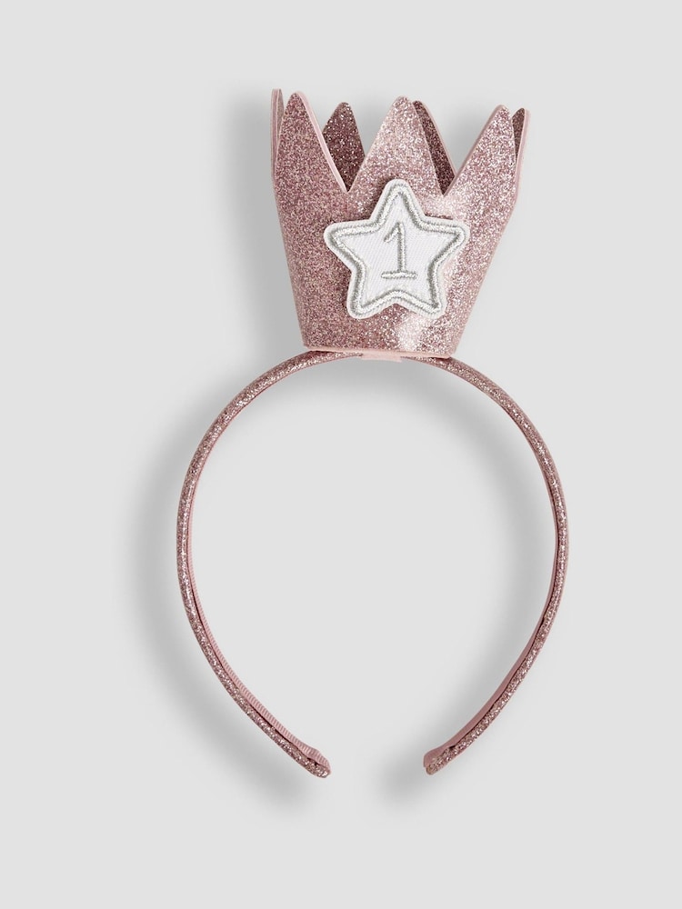 JoJo Maman Bébé Pink Birthday Crown - Image 3 of 4