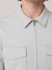 Grey Dogtooth Jersey Shacket - Image 5 of 9