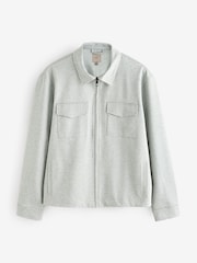 Grey Dogtooth Jersey Shacket - Image 6 of 9