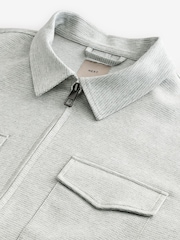 Grey Dogtooth Jersey Shacket - Image 9 of 9