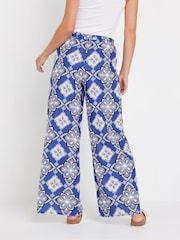 PixieGirl Petite Blue Wide Leg Trousers - Image 3 of 5