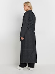 Синий - PixieGirl Petite Denim Trench Coat - Image 3 of 5