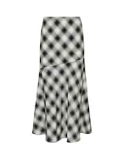 PixieGirl Petite Black Check Maxi Skirt - Image 5 of 5