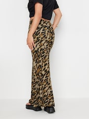 PixieGirl Petite Brown Leopard Animal Petite Leopard Animal Print Maxi Skirt - Image 5 of 6