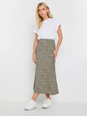 PixieGirl Petite Black Animal Print Midaxi Skirt - Image 1 of 5