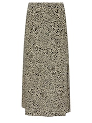 PixieGirl Petite Black Animal Print Midaxi Skirt - Image 5 of 5