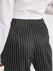 PixieGirl Petite Black Pinstripe Wide Leg Trousers - Image 5 of 6