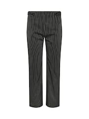 PixieGirl Petite Black Pinstripe Wide Leg Trousers - Image 6 of 6