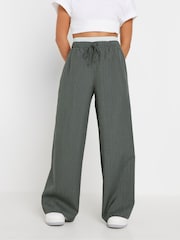 PixieGirl Petite Grey Pinstripe Wide Leg Trousers - Image 2 of 5