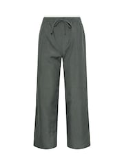 PixieGirl Petite Grey Pinstripe Wide Leg Trousers - Image 5 of 5