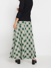 PixieGirl Petite Green Check Maxi Skirt - Image 4 of 6