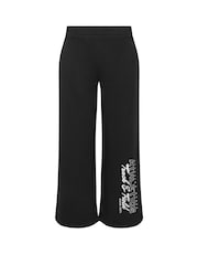 PixieGirl Petite Black Athletics Wide Leg Joggers - Image 5 of 5