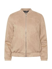 PixieGirl Petite Natural Suedette Bomber Jacket - Image 5 of 5