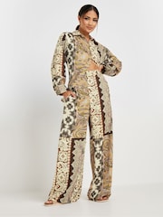 PixieGirl Petite Boho Patchwork Long Sleeve Shirt - Image 2 of 5