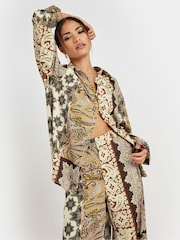PixieGirl Petite Boho Patchwork Long Sleeve Shirt - Image 4 of 5