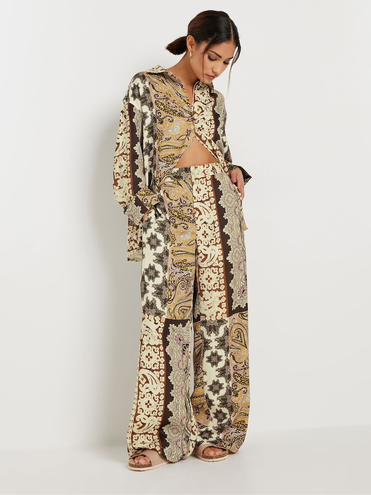 PixieGirl Petite boho-broek met patchwork en wijde pijpen - Image 5 of 5